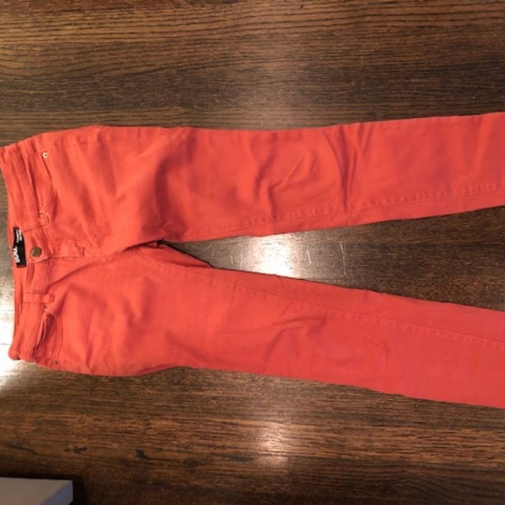 Burnt orange skinny jeans
